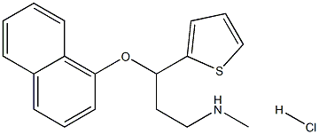 N-methyl-3-(naphthalen-1-yloxy)-3-(thiophen-2-yl)propan-1-amine hydrochloride Structure