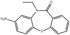 8-Amino-10-ethyldibenzo[b,f][1,4]thiazepin-11(10H)-one 구조식 이미지