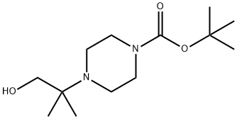tert-butyl 4-(2-hydroxy-1,1-dimethyl-ethyl)piperazine-1-carboxylate 구조식 이미지