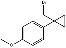 1-[1-(bromomethyl)cyclopropyl]-4-methoxybenzene Structure