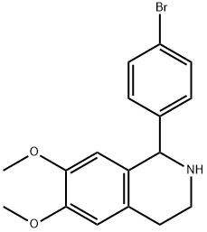 1-(4-bromophenyl)-6,7-dimethoxy-1,2,3,4-tetrahydroisoquinoline Structure