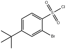 2-Bromo-4-tert-butylbenzenesulfonyl chloride Structure