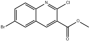 methyl 6-bromo-2-chloroquinoline-3-carboxylate 구조식 이미지