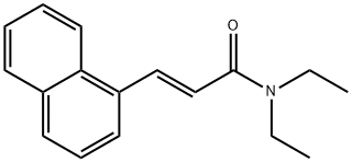 N,N-diethyl-3-(1-naphthyl)acrylamide Structure