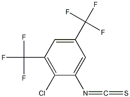 2-chloro-1-isothiocyanato-3,5-bis(trifluoromethyl)benzene Structure