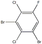 1,3-dibromo-2,4-dichloro-5-fluorobenzene Structure