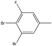 1,2-dibromo-3-fluoro-5-methylbenzene 구조식 이미지