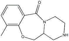 6H-Pyrazino[2,1-c][1,4]benzoxazepin-6-one, 1,2,3,4,12,12a-hexahydro-10-methyl- Structure