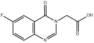 2-(6-Fluoro-4-oxo-3,4-dihydroquinazolin-3-yl)acetic acid 구조식 이미지