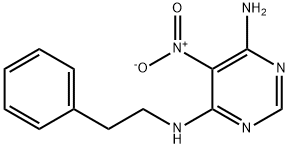 5-nitro-N4-phenethylpyrimidine-4,6-diamine 구조식 이미지