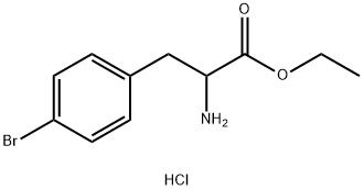 Phenylalanine, 4-bromo-, ethyl ester, hydrochloride Structure