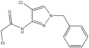 N-(1-benzyl-4-chloropyrazol-3-yl)-2-chloroacetamide Structure