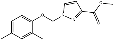 methyl 1-[(2,4-dimethylphenoxy)methyl]-1H-pyrazole-3-carboxylate Structure