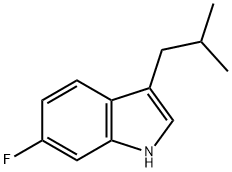 6-Fluoro-3-isobutyl-1H-indole 구조식 이미지