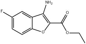 ETHYL 3-AMINO-5-FLUOROBENZOFURAN-2-CARBOXYLATE Structure