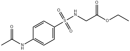 ethyl N-{[4-(acetylamino)phenyl]sulfonyl}glycinate 구조식 이미지