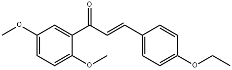 (2E)-1-(2,5-dimethoxyphenyl)-3-(4-ethoxyphenyl)prop-2-en-1-one 구조식 이미지