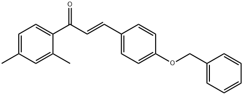 (2E)-3-[4-(benzyloxy)phenyl]-1-(2,4-dimethylphenyl)prop-2-en-1-one 구조식 이미지