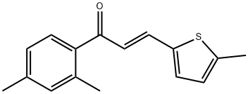 (2E)-1-(2,4-dimethylphenyl)-3-(5-methylthiophen-2-yl)prop-2-en-1-one 구조식 이미지