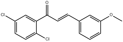 (2E)-1-(2,5-dichlorophenyl)-3-(3-methoxyphenyl)prop-2-en-1-one Structure