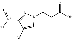 3-(4-Chloro-3-nitro-1H-pyrazol-1-yl)propanoic acid Structure