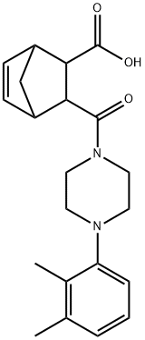 2-[4-(2,3-dimethylphenyl)piperazine-1-carbonyl]bicyclo[2.2.1]hept-5-ene-3-carboxylic acid Structure