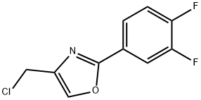 4-(chloromethyl)-2-(3,4-difluorophenyl)-1,3-oxazole 구조식 이미지