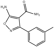 5-Amino-3-(3-methylphenyl)-1,2-oxazole-4-carboxamide 구조식 이미지