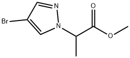 methyl 2-(4-bromo-1H-pyrazol-1-yl)propanoate 구조식 이미지