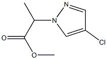 methyl 2-(4-chloro-1H-pyrazol-1-yl)propanoate 구조식 이미지