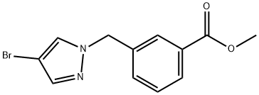 methyl 3-[(4-bromo-1H-pyrazol-1-yl)methyl]benzoate 구조식 이미지