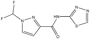 1-(difluoromethyl)-N-(1,3,4-thiadiazol-2-yl)pyrazole-3-carboxamide Structure