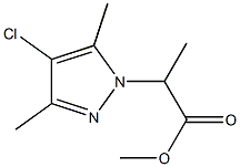 methyl 2-(4-chloro-3,5-dimethyl-1H-pyrazol-1-yl)propanoate Structure