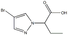 2-(4-Bromo-1H-pyrazol-1-yl)butanoic acid Structure