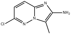 6-CHLORO-3-METHYLIMIDAZO[1,2-B]PYRIDAZIN-2-AMINE 구조식 이미지