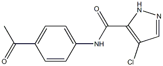 N-(4-acetylphenyl)-4-chloro-1H-pyrazole-5-carboxamide Structure