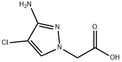 (3-amino-4-chloro-1H-pyrazol-1-yl)acetic acid Structure