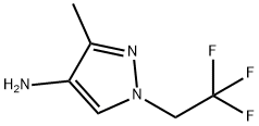 3-methyl-1-(2,2,2-trifluoroethyl)-1H-pyrazol-4-amine Structure