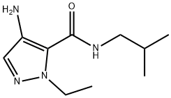 4-amino-1-ethyl-N-isobutyl-1H-pyrazole-5-carboxamide Structure