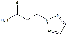 3-(1H-pyrazol-1-yl)butanethioamide 구조식 이미지