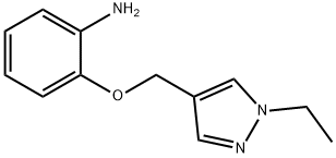2-[(1-ethyl-1H-pyrazol-4-yl)methoxy]aniline Structure