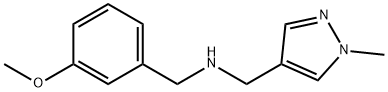 N-(3-methoxybenzyl)-N-[(1-methyl-1H-pyrazol-4-yl)methyl]amine Structure