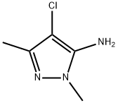 4-chloro-1,3-dimethyl-1H-pyrazol-5-amine 구조식 이미지