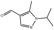 1-isopropyl-5-methyl-1H-pyrazole-4-carbaldehyde Structure