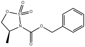 (S)-benzyl 4-methyl-1,2,3-oxathiazolidine-3-carboxylate 2,2-dioxide Structure