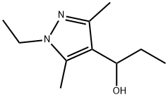 1-(1-ethyl-3,5-dimethyl-1H-pyrazol-4-yl)propan-1-ol 구조식 이미지