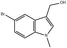 (5-Bromo-1-methyl-1H-indol-3-yl)-methanol Structure