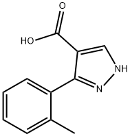 5-(2-methylphenyl)-1H-pyrazole-4-carboxylic acid Structure