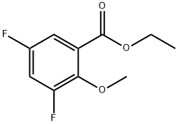 3,5-Difluoro-2-methoxybenzoic acid ethyl ester Structure