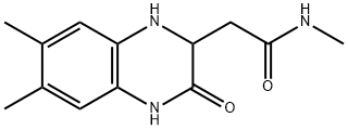 2-(6,7-dimethyl-3-oxo-1,2,3,4-tetrahydroquinoxalin-2-yl)-N-methylacetamide 구조식 이미지